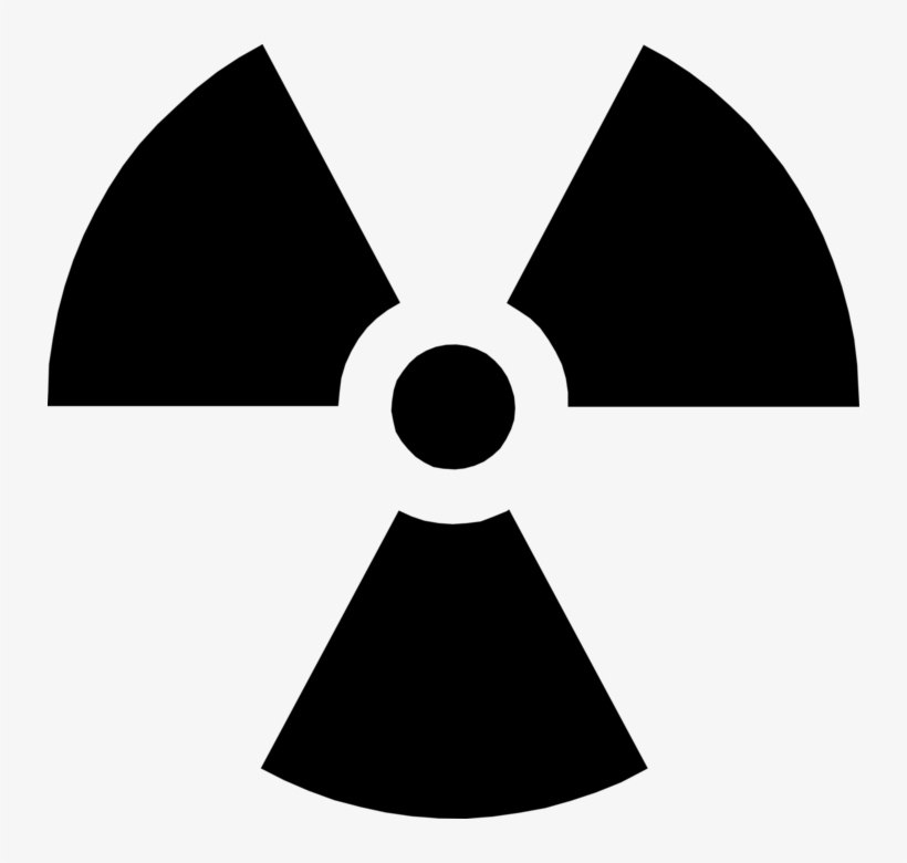 Vector Illustration Of Nuclear Fallout Radioactive - Radiation Symbol Black And White, transparent png #2104188