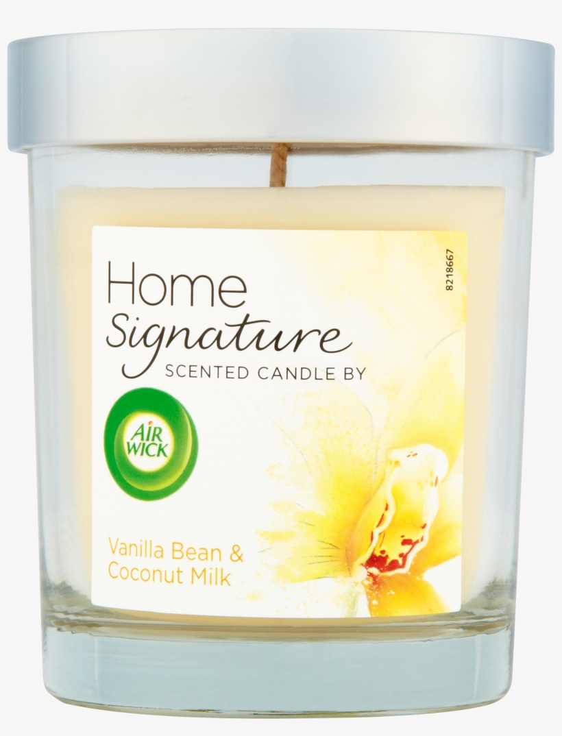 Air Wick Home Signature Lidded Candle - Air Wick Home Signature Candle Vanilla Bean, transparent png #2105059