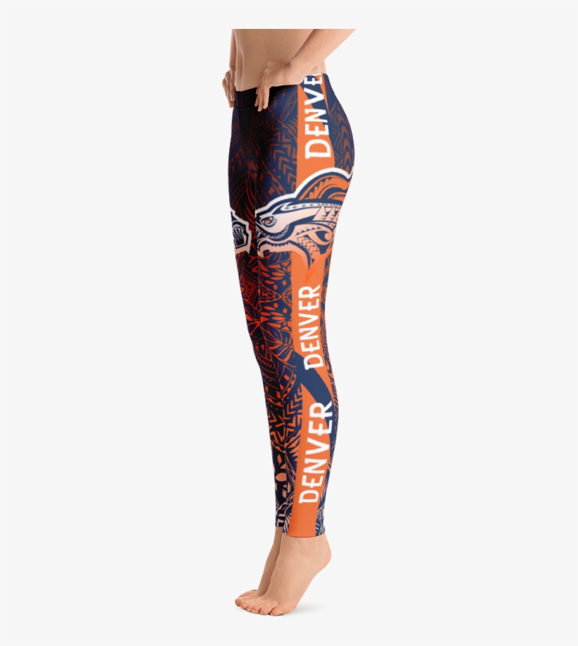 Denver Broncos Tribal Legging - Imagineavalon Christmas Leggings, Christmas Clothing,, transparent png #2105308