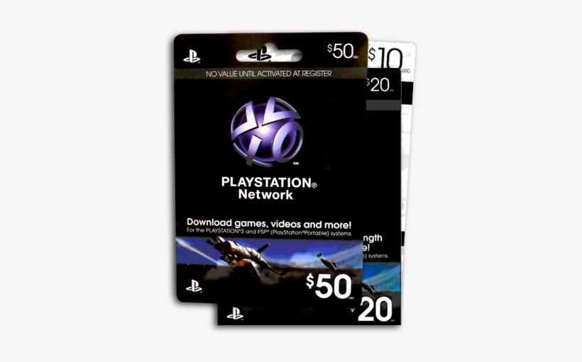 Playstation Network Card - Play Station Network Cards, transparent png #2105362