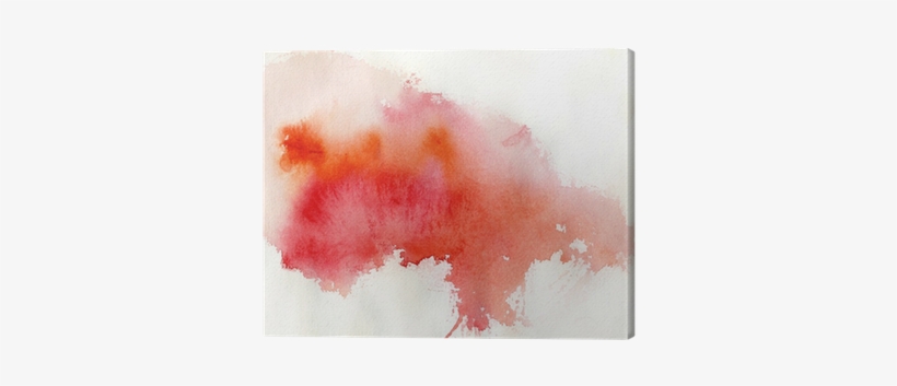 Red Spot, Watercolor Abstract Hand Painted Background - Art Print: Katritch's Red Spot, Watercolor Abstract, transparent png #2105369