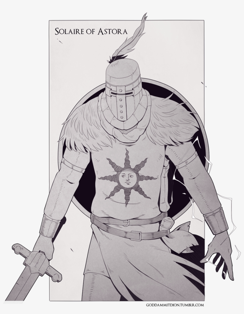 Solaire - Solaire Of Astora Fan Art, transparent png #2105797
