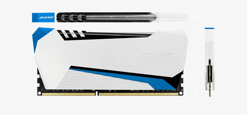 Blitzddr4 - Avexir Raiden Series Red Tesla 16gb Ddr4 2666, transparent png #2105942