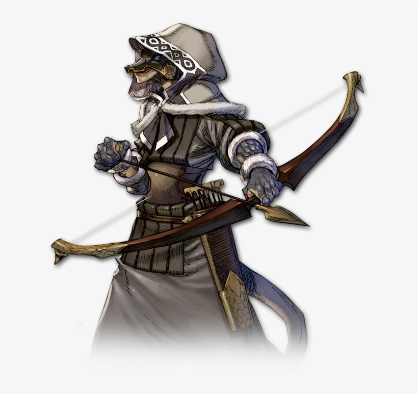 Lizardfolk Archer - Terra Battle Lizardfolk, transparent png #2106239