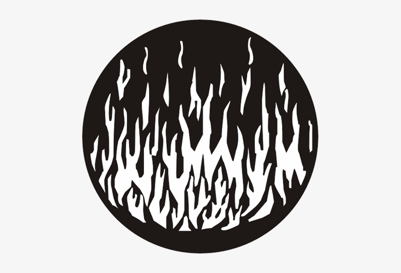 Flames - Rosco 79172 Flames 6 Gobo, transparent png #2106396