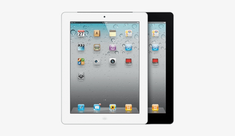 7 Inch Ipads, A White One Is On The Left And Behind - Apple Ipad 2 2011, transparent png #2106509
