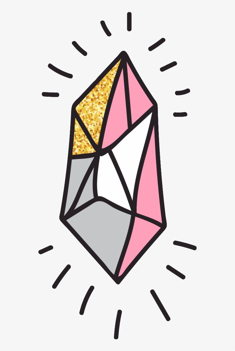 Hand Painted Gemstone Harajuku Style Transparent - 寶石 卡通, transparent png #2106602