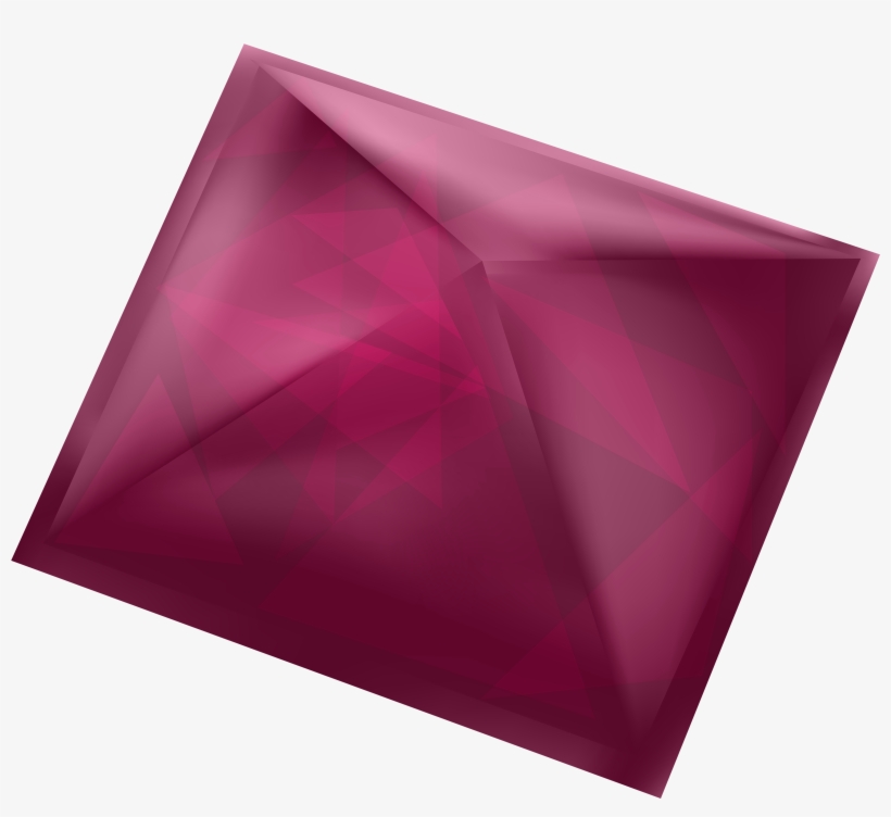 Red Gem Png Clipart - Portable Network Graphics, transparent png #2106653