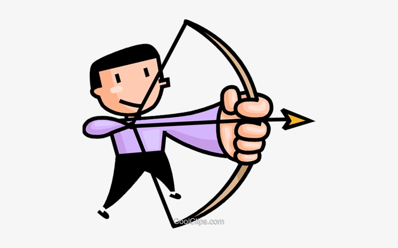 An Archer Taking Aim Royalty Free Vector Clip Art Illustration - Archer Vector Transparent Background, transparent png #2106704
