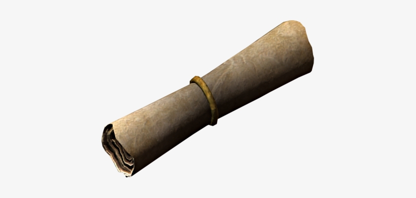 Sealed Scroll - Rolled Up Scroll Png, transparent png #2106807