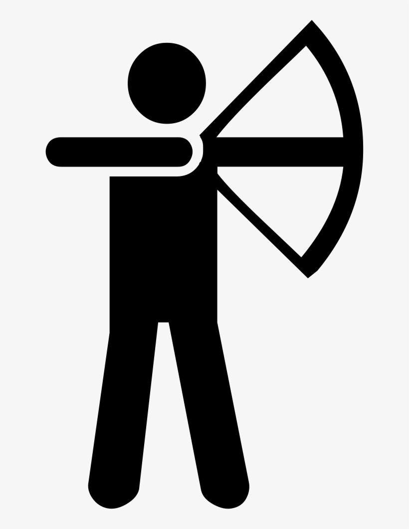 Archer Comments - Bow And Arrow Clip Art, transparent png #2106884