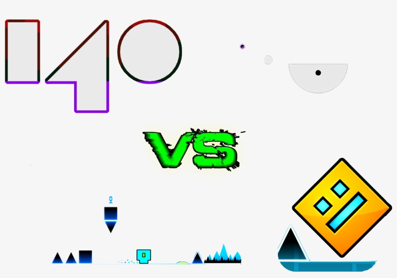 140 Vs Geo Dash - Games Like Geometry Dash, transparent png #2107302