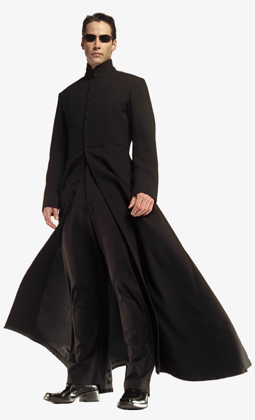 Neo Matrix - Keanu Reeves Matrix Outfit, transparent png #2107856