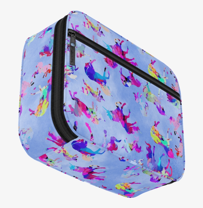 Watercolor Unicorns Lunchbox - Handbag, transparent png #2108146