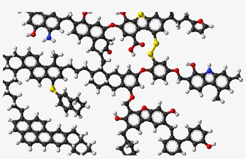 Coal Example Structure Ball - Science Of Cholesterol [book], transparent png #2109453