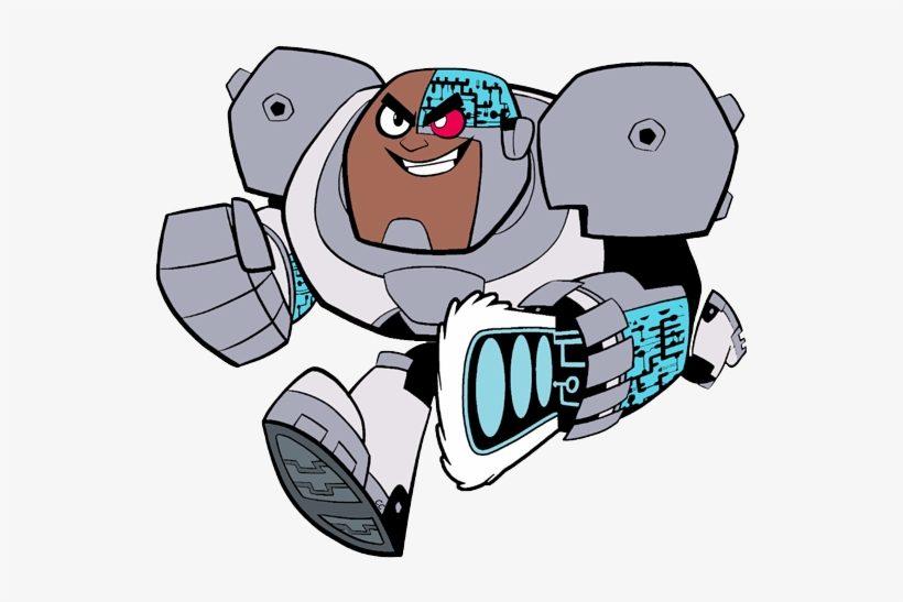 Cyborg Teen Titans Go Drawing Download - Cartoon Cyborg Teen Titans Go, transparent png #2109544