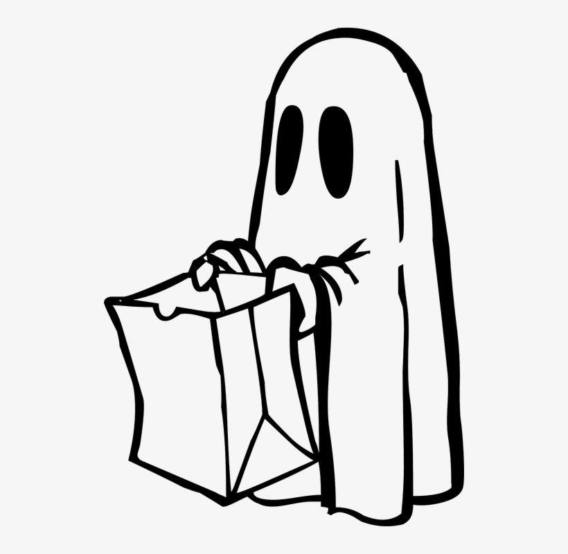 Contact - Black And White Ghost, transparent png #2109568