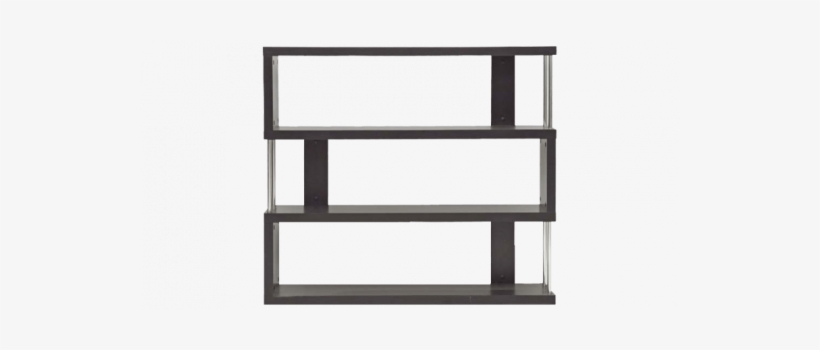 Modern Bookshelf With Zig Zag Shelves - Baxton Studio Barnes Bookcase, Dark Brown, transparent png #2109788