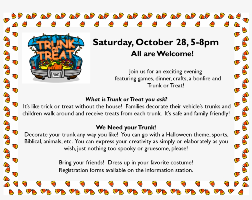 Trunk Or Treat - Adjectives To Express Opinions, transparent png #2109935