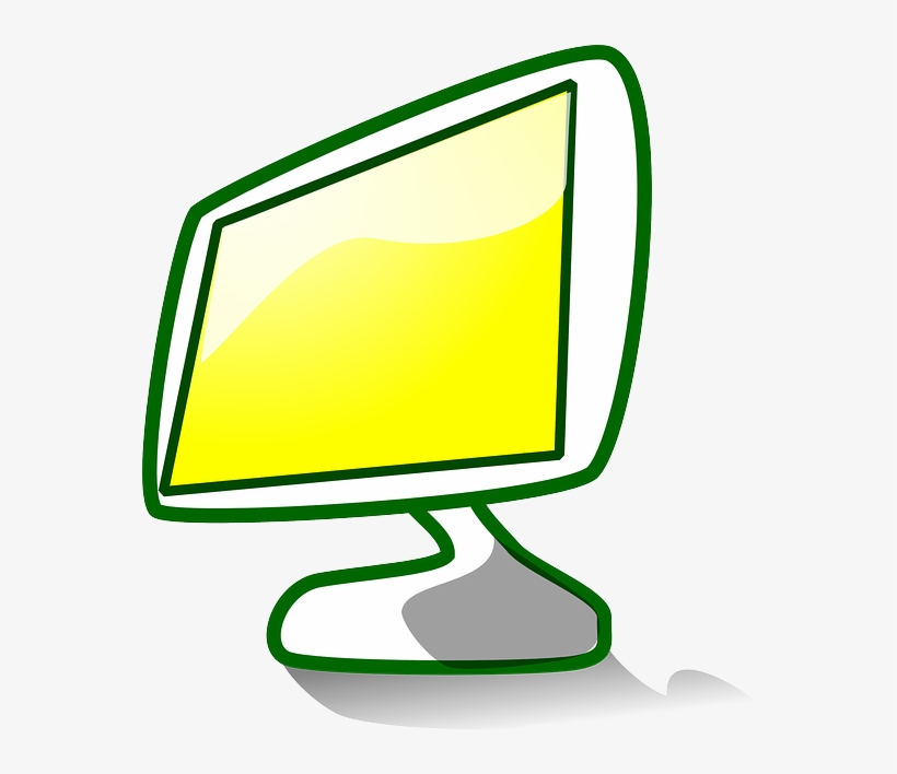 Monitor, Icon, Yellow, Display, Theme, Apps - Personal Computer, transparent png #2110031