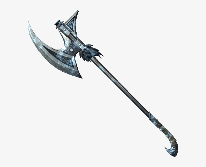 Nordic Battleaxe Of Ice Skyrim Wiki - Battle Axe Skyrim, transparent png #2110105