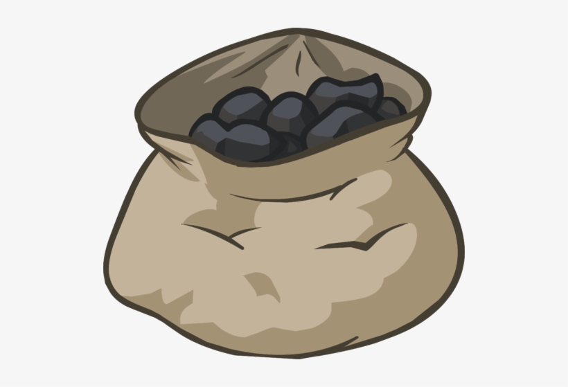 Image Of Icon Png Club Penguin Wiki - Bag Of Coal Clipart, transparent png #2110108