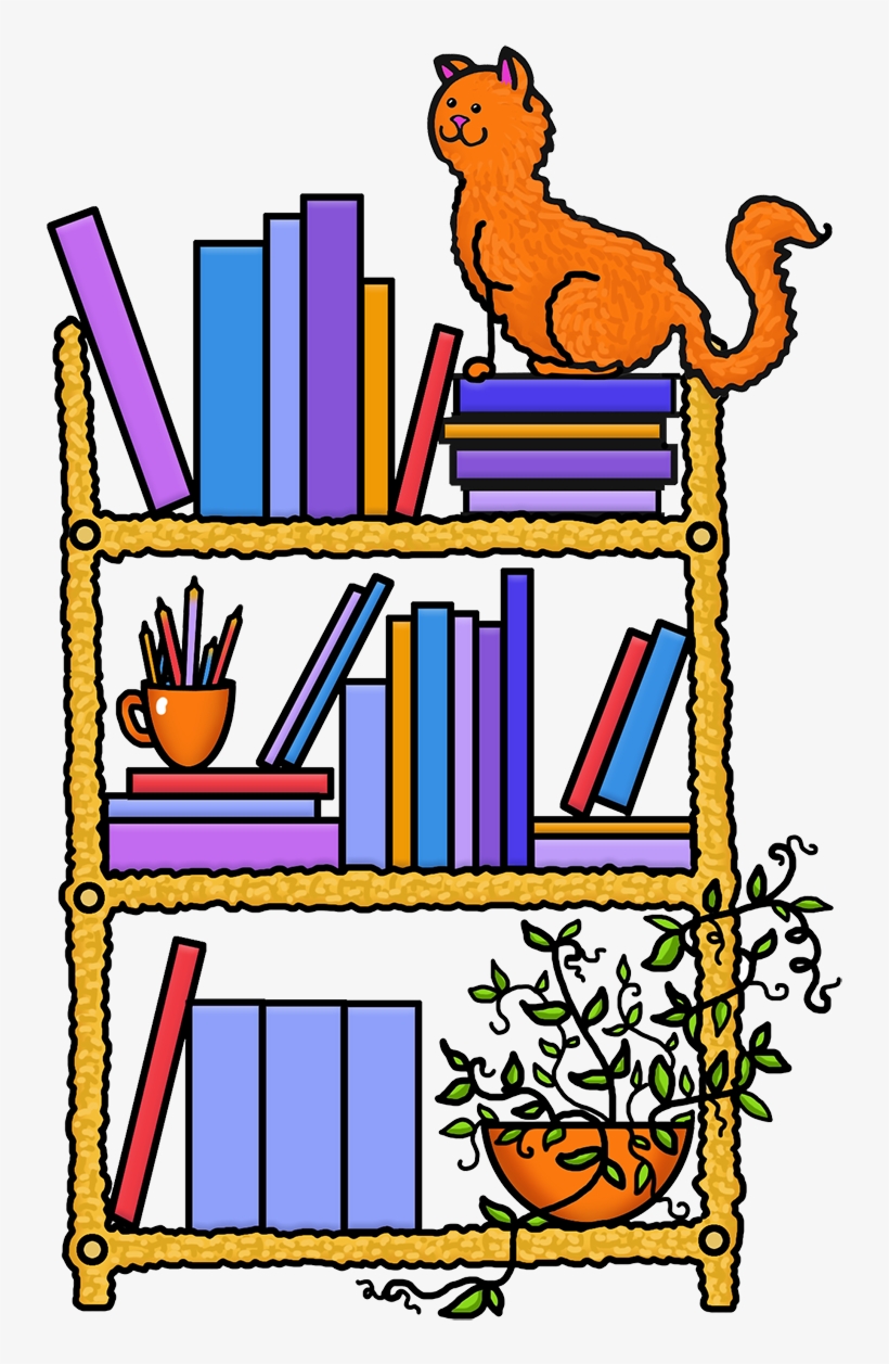 Book Shelf Color Png - Shelf Clipart, transparent png #2110130