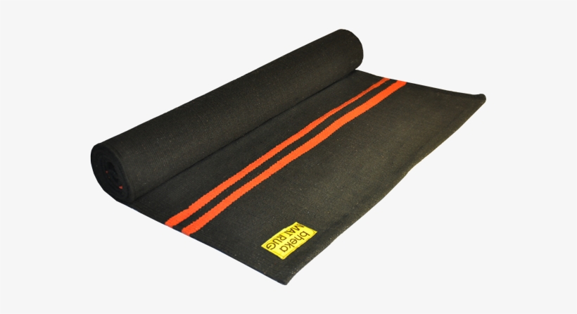 Orange Stripes On Black - Yogasana Yoga Mat By Thick Yoga Mats Hot Yoga 100%, transparent png #2110348