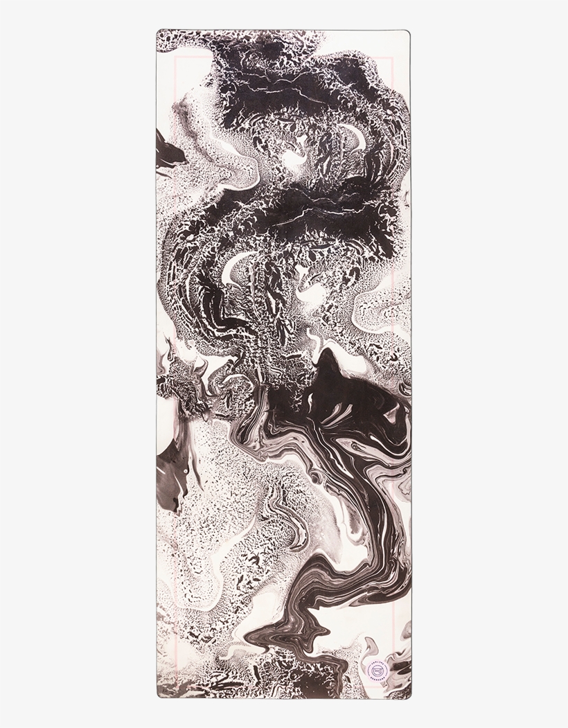 Marble Black Yoga Mat - Grounded Factory Black Marble, transparent png #2110940