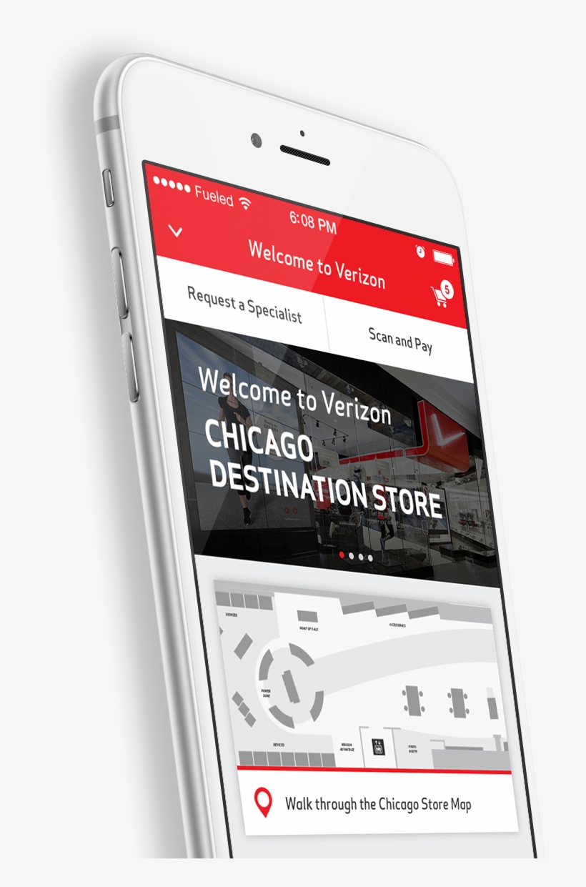 With Over 130 Million Subscribers, Verizon Is The Largest - Fueled Verizon Store App, transparent png #2111323