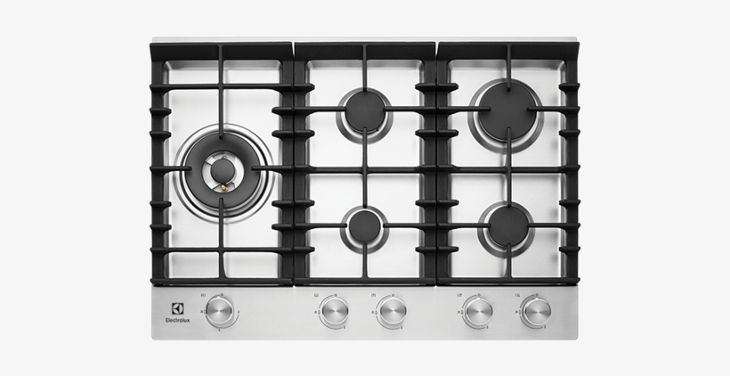 75cm 5 Burner Gas Cooktop With Front Controls - 900mm Electrolux Gas Cooktops, transparent png #2111405