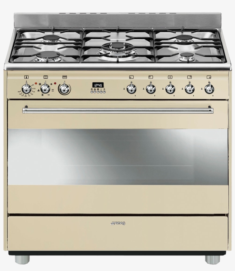 Stove Png - Smeg S9gmxu Dual Fuel Range, Stainless Steel, 36", transparent png #2111463