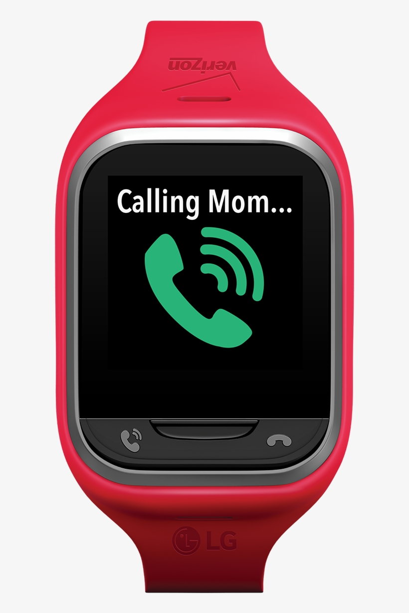 Connected Kids - - Lg Gizmogadget - Smart Watch - Red, transparent png #2111650