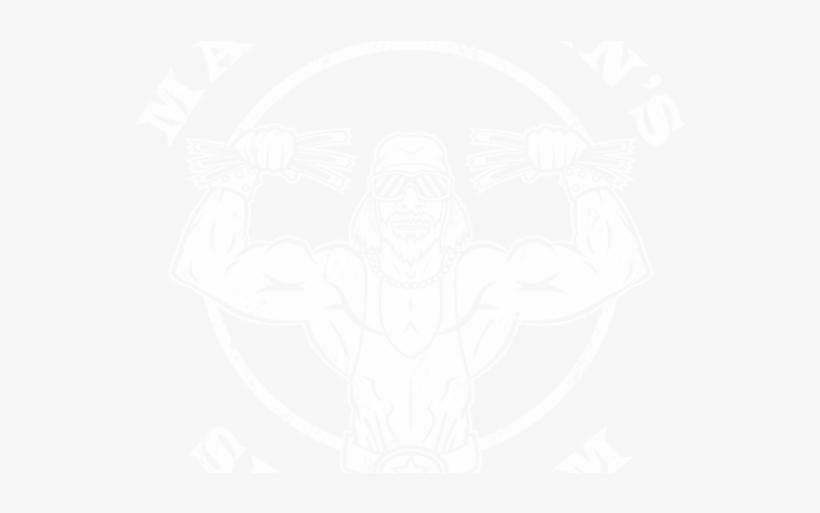 Macho Man's Slim Gym - Monochrome, transparent png #2111884