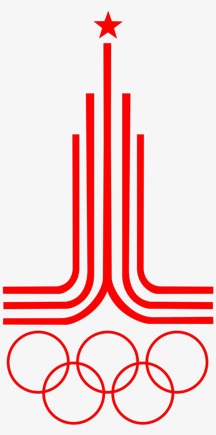 Big Image - 1980 Summer Olympics Logo, transparent png #2112156