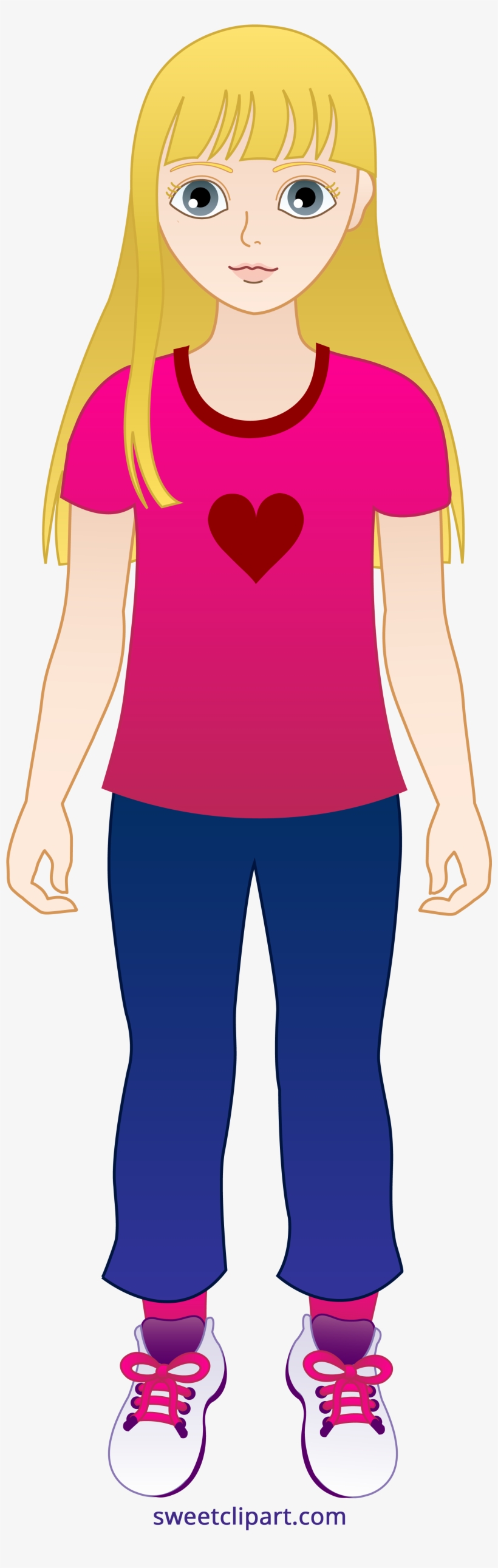 Girl Clipart Images - Blonde Girl Clipart, transparent png #2112157