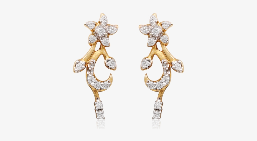 Stunning Floral Petal Earring - Earring, transparent png #2112270