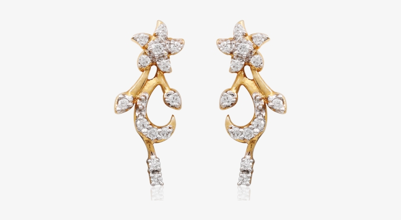 Stunning Floral Petal Earring - Earring, transparent png #2112270