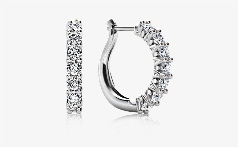 The Browns Protea Huggie Diamond Earrings - Earrings, transparent png #2112274