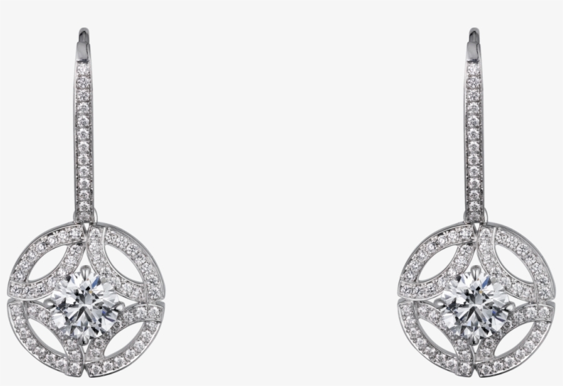 Galanterie De Cartier Earringswhite Gold, Diamonds - Galanterie De Cartier Earring, transparent png #2112303