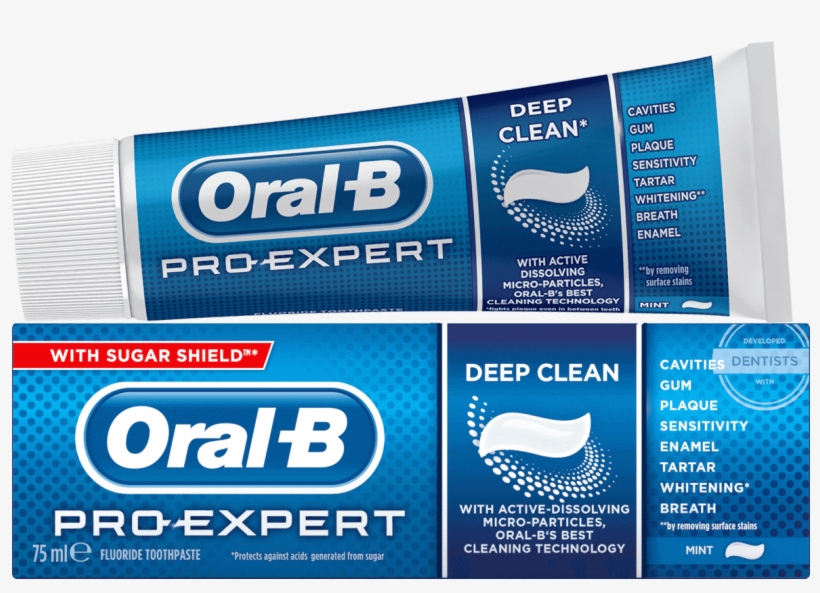 Oral B Pro Expert Deep Clean Toothpaste - Oral B Pro Expert Whitening Toothpaste 75ml, transparent png #2112423