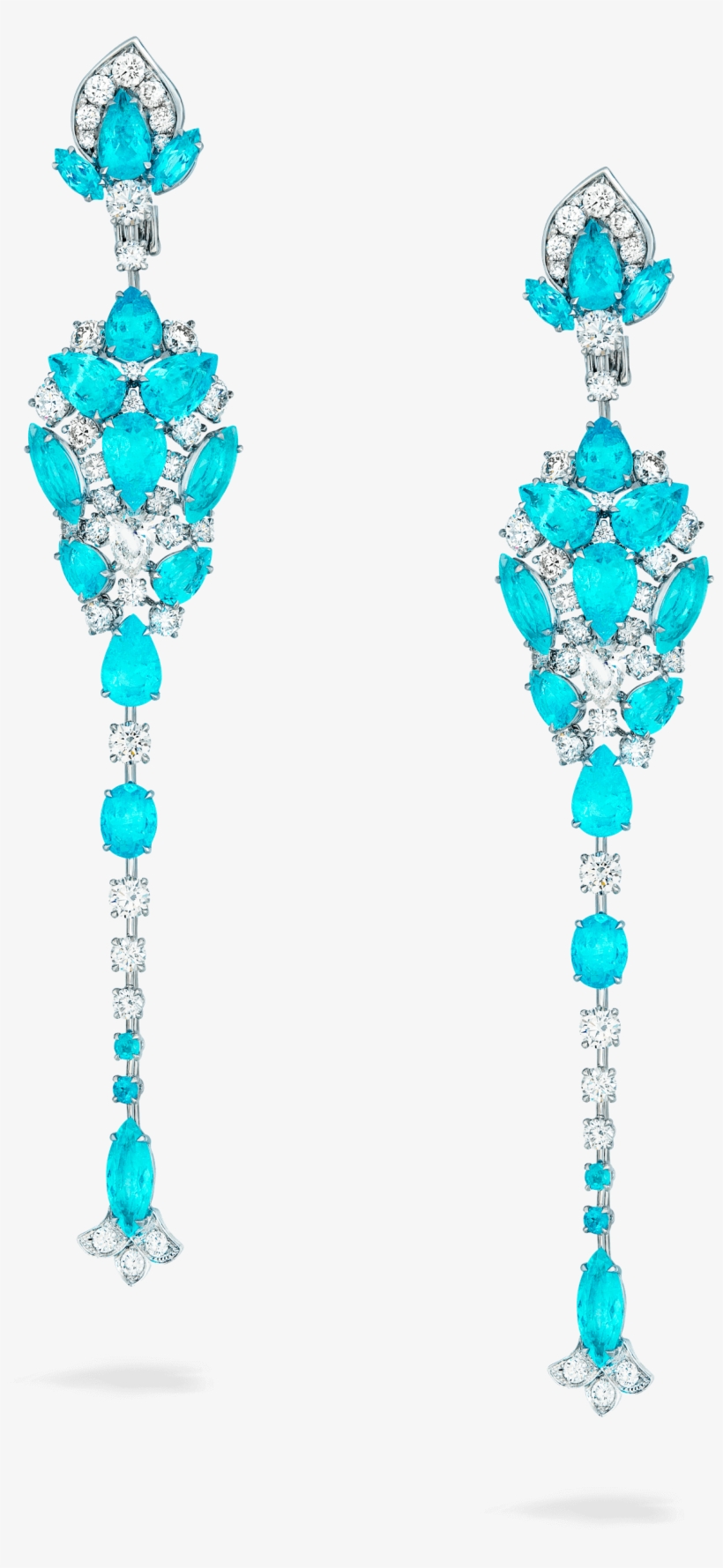 Paraiba Tourmaline Dragon Earrings - Paraíba, transparent png #2112489