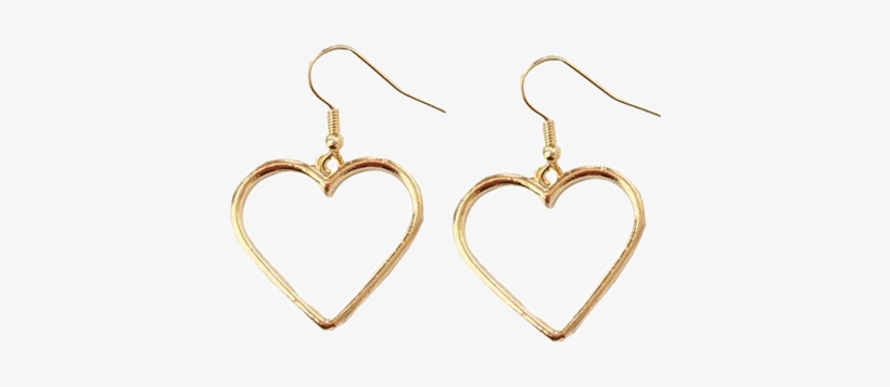 Itgirl Shop Metallic Vintage Heart Earrings Aesthetic - Transparent Vintage Aesthetic, transparent png #2112523