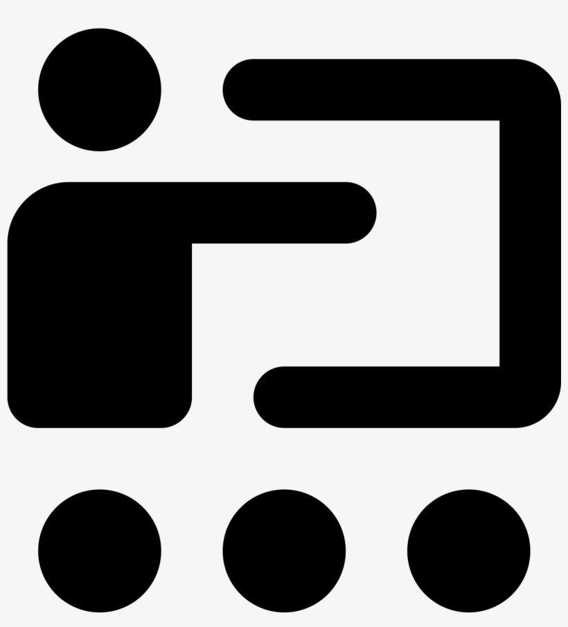 This Icon Represents A Classroom And Shows A Teacher - Library, transparent png #2112679