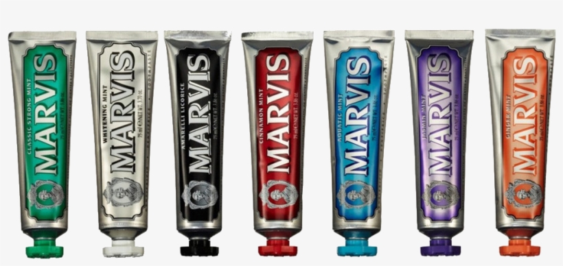 Marvis's Different Flavors Of Toothpaste - Marvis Ginger Mint Toothpaste, 3.8 Ounces, transparent png #2112697