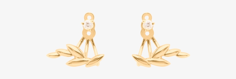 Olive Leaf Ear Jackets - Earring, transparent png #2112786