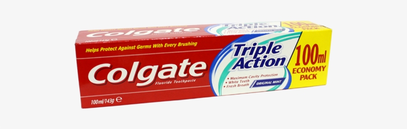 Download - Colgate Palmolive Colgate Flouride Toothpaste 100 Ml, transparent png #2112938