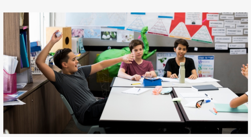 Disruptive Boy Throwing Paper In Classroom - Classroom, transparent png #2113470
