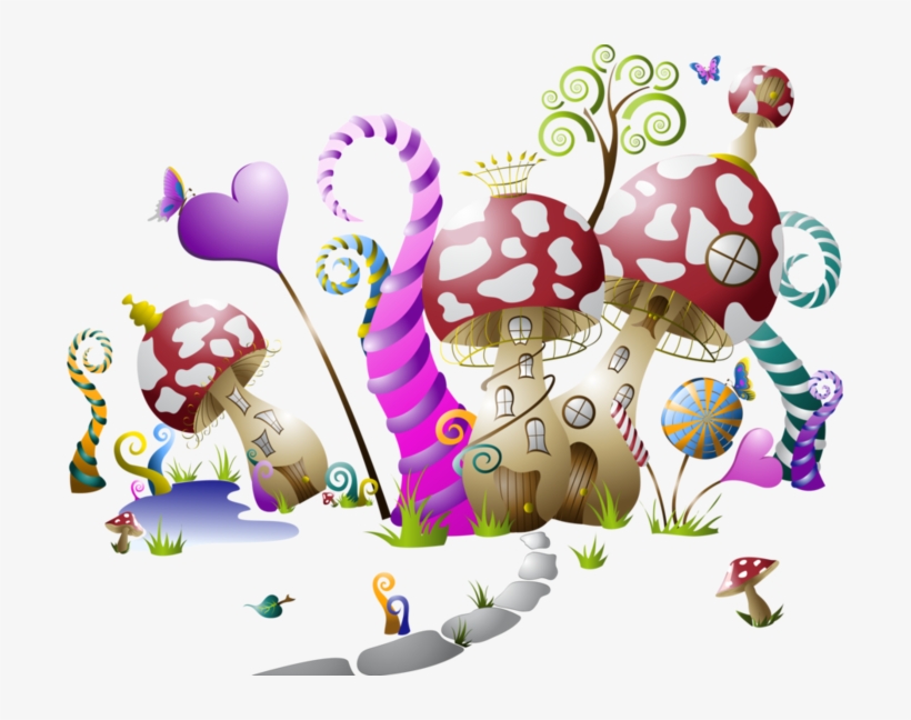 Forgetmenot - Mushrooms - Fairy World Cartoon, transparent png #2113494