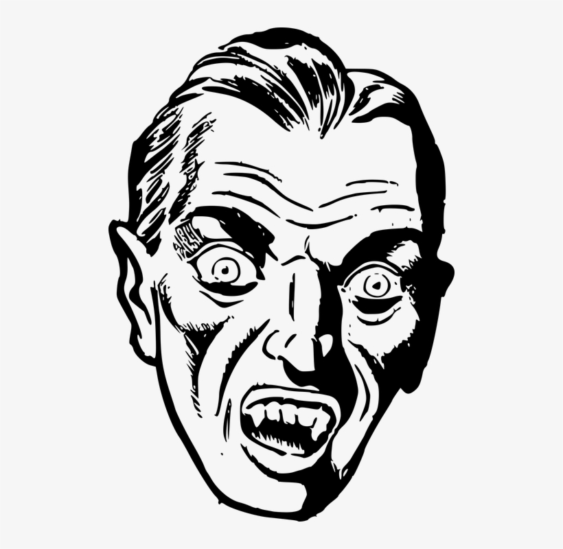Image Result For Evil Man Face Drawing - Vampir Png, transparent png #2113514